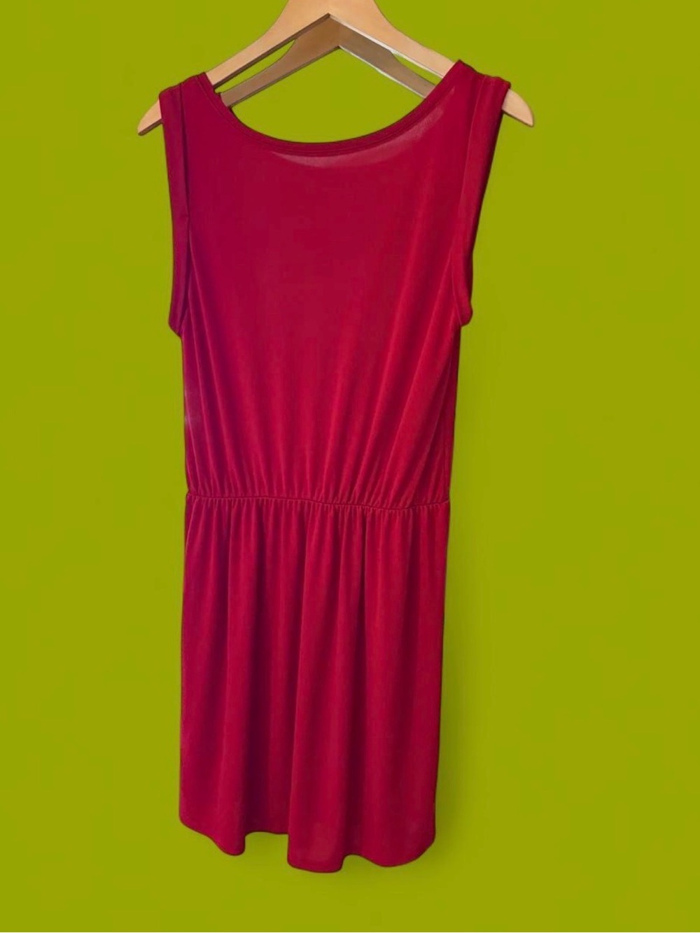 ZARA Red Elastic-Waist Dress